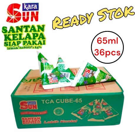 

Sun Kara Santan Kelapa 65ml 1 Dus Isi 36 - High-Quality Cooking Ingredient