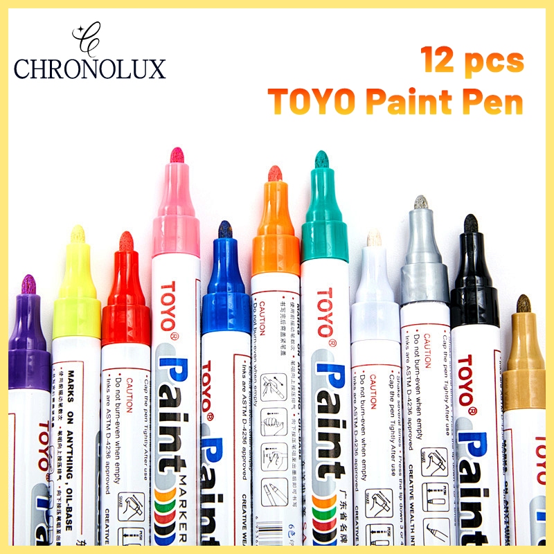 

LUCKYMALL Spidol Warna Spidol Ban TOYO Paint Marker Toyo Original Spidol Nat Keramik Ori Mobil Motor Car Motorcycle Tyre Tire Tires Tyres