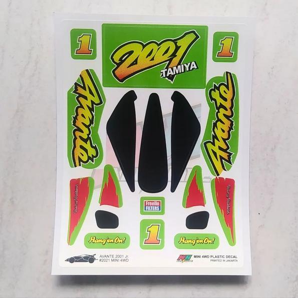 Stiker Avante 2001 - Body Hijau - Vinnyl Lam. Doft