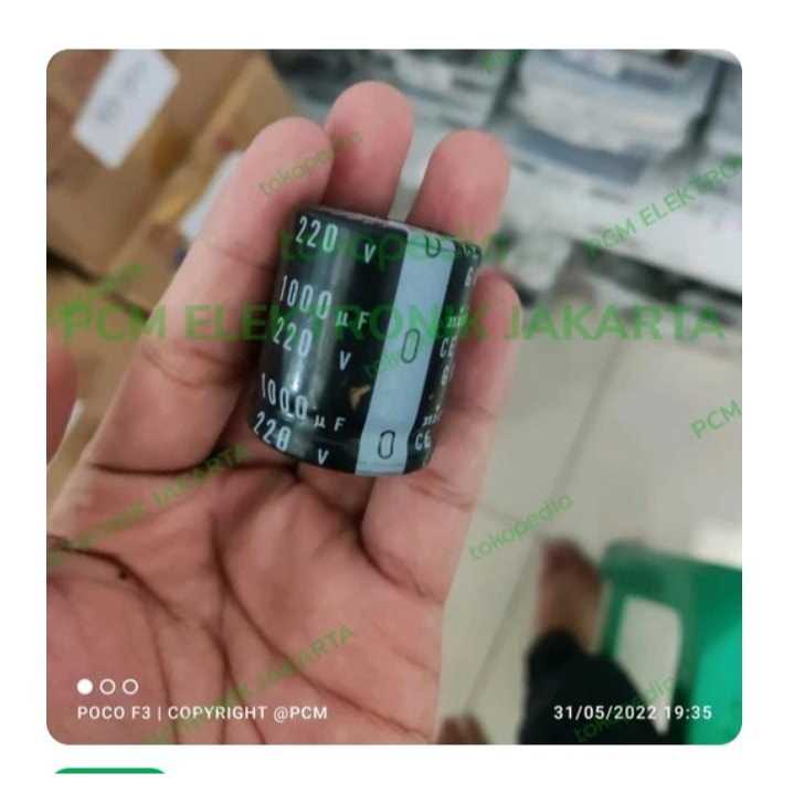 RG6095 elco 1000 160v 1000uf kmg  by PCM LTC GLODOK