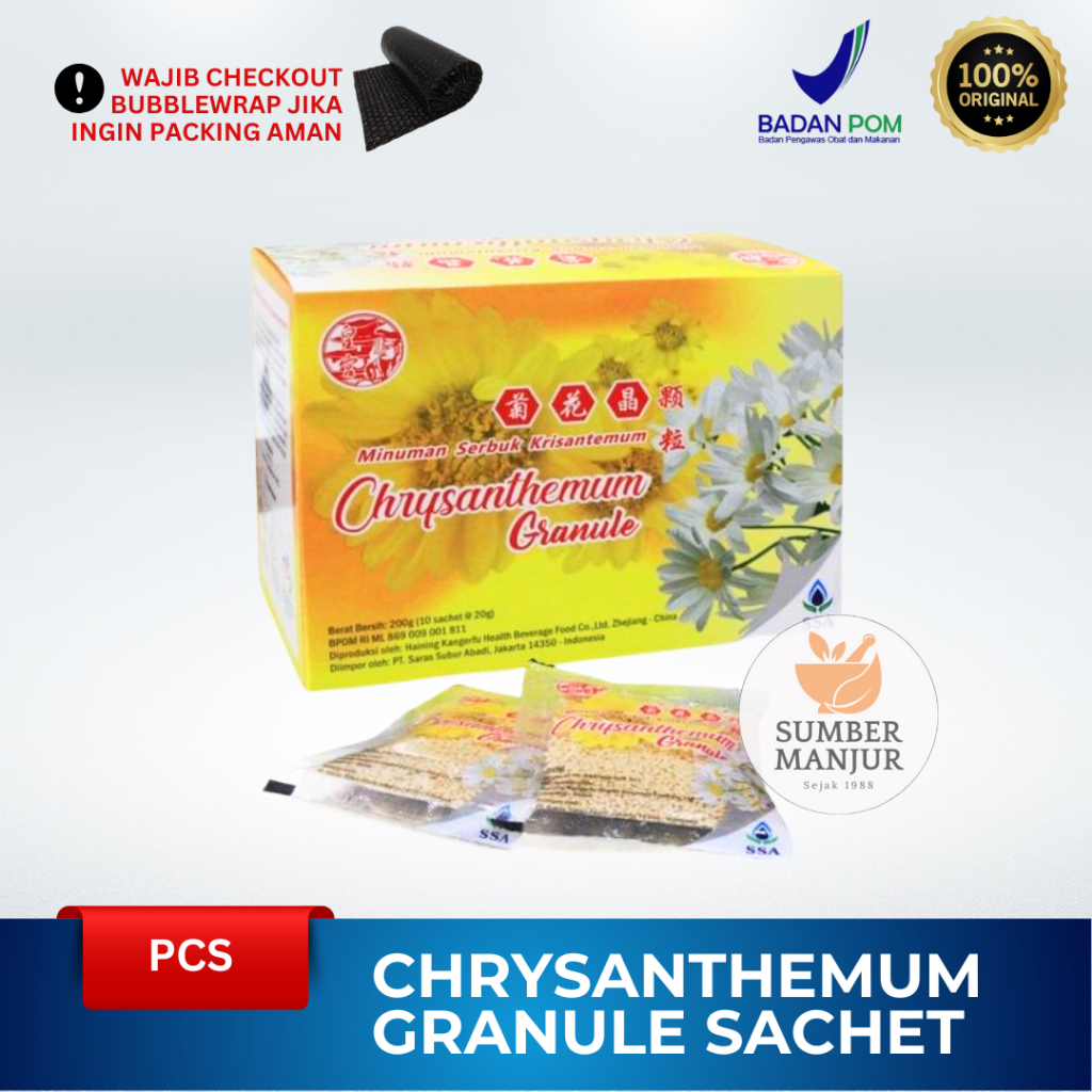 

CHRYSANTHEMUM GRANULE SACHET / MINUMAN SERBUK KRISANTEMUM