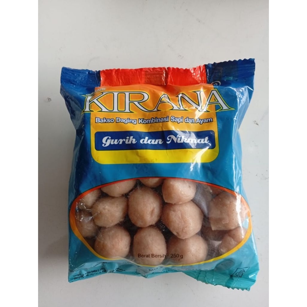 

Baso kirana kecil 250gr/baso kirana/baso daging sapi dan ayam