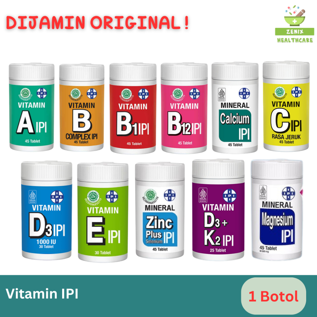 IPI vitamin A B Kompleks C D E Zinc D3K2 Magnesium