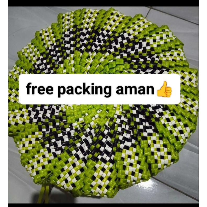 KODE X47B kepe sodan 16 cm bolong tamas sodan kepe plastik isi 2 pcs paling murah kepe embos
