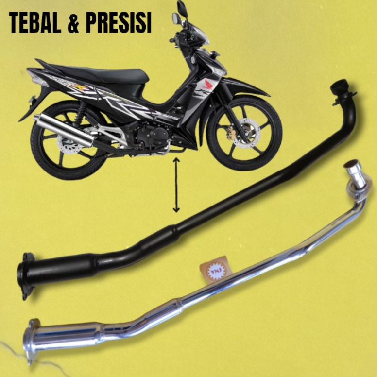 KODE R4P Leher knalpot standar supra x 125 batmanLeher sambung knalpot supra x 125 batman tahun 2821