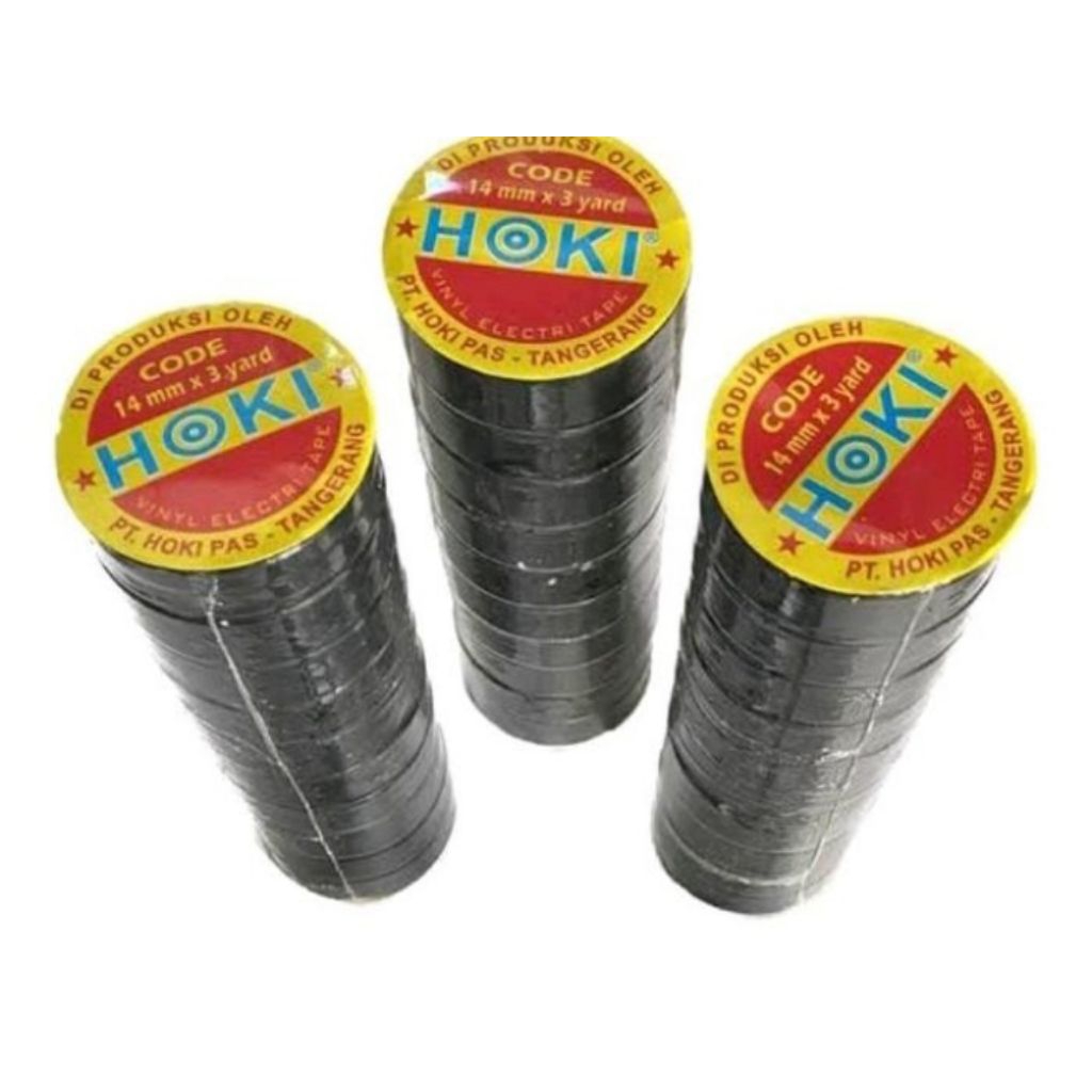 

1 roll solasi hitam merk hoki/solatip merk hoki - 1 roll 10pcs