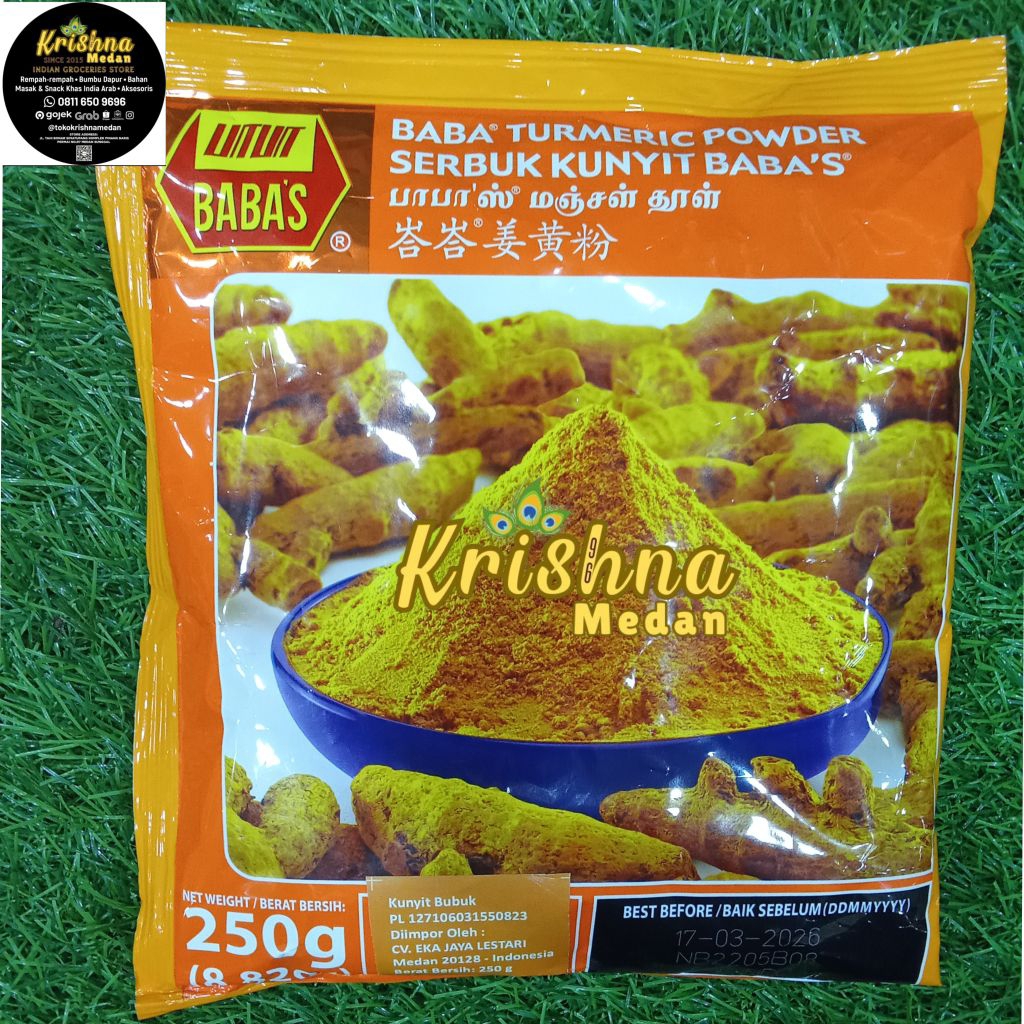 

Babas Turmeric Powder | Serbuk Kunyit Babas 250gr