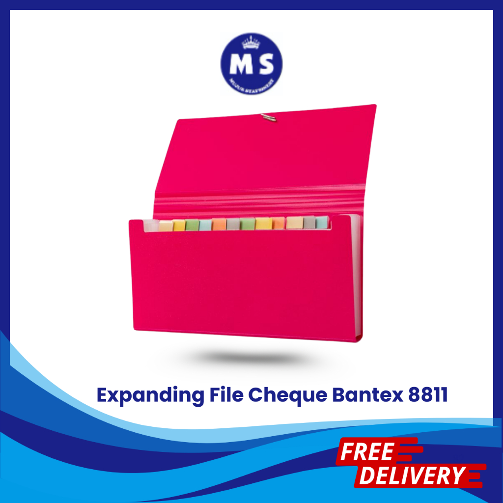

BANTEX EXPANDING FILE CHEQUE 8811