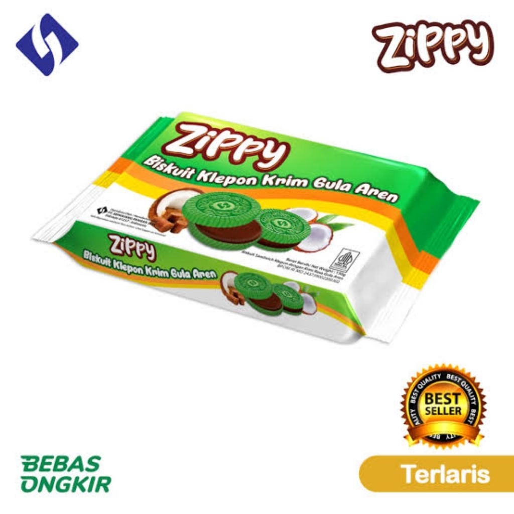 

ZIPPY BISKUIT KLEPON RASA GULA AREN NETTO 150 GR Muraah