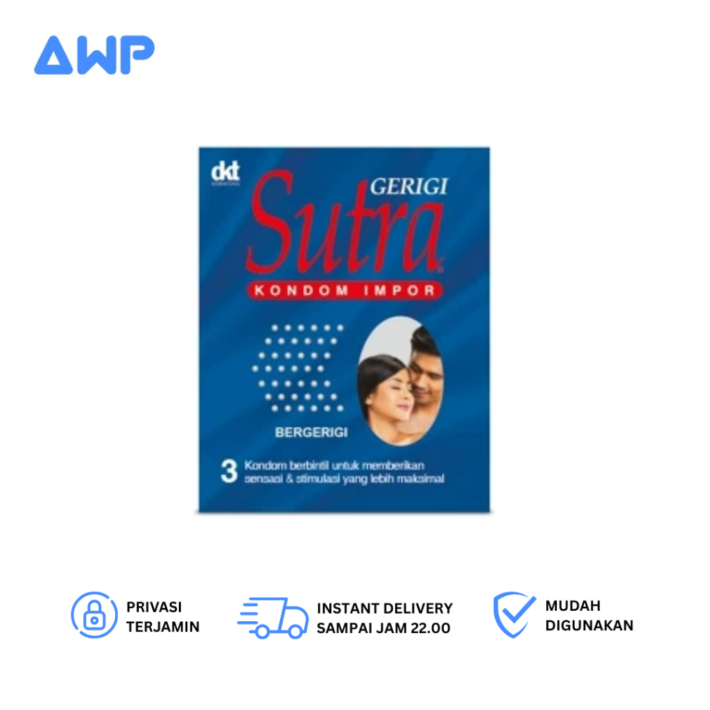 Kondom Sutra Gerigi - 3 pcs - Kondom Bergerigi Sutra