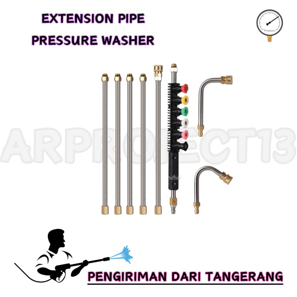 EXTENSION PIPE PRESSURE WASHER 1 SET