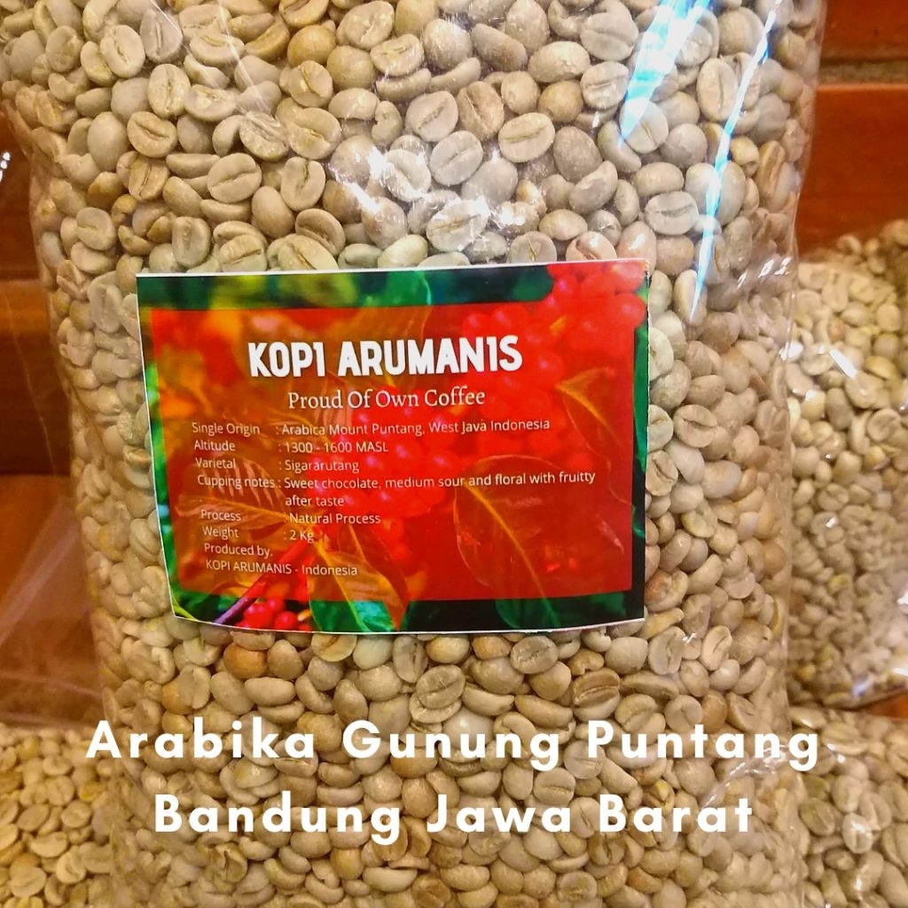 

Biji Kopi Greenbean Arabika Gunung Puntang Grade 2 Natural Spesial