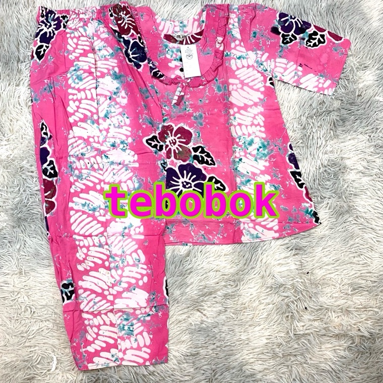 KODE B76A Batik Alvin  Stelan Alvin CP ABG Lengan 34  Stelan Batik Alvin ABG