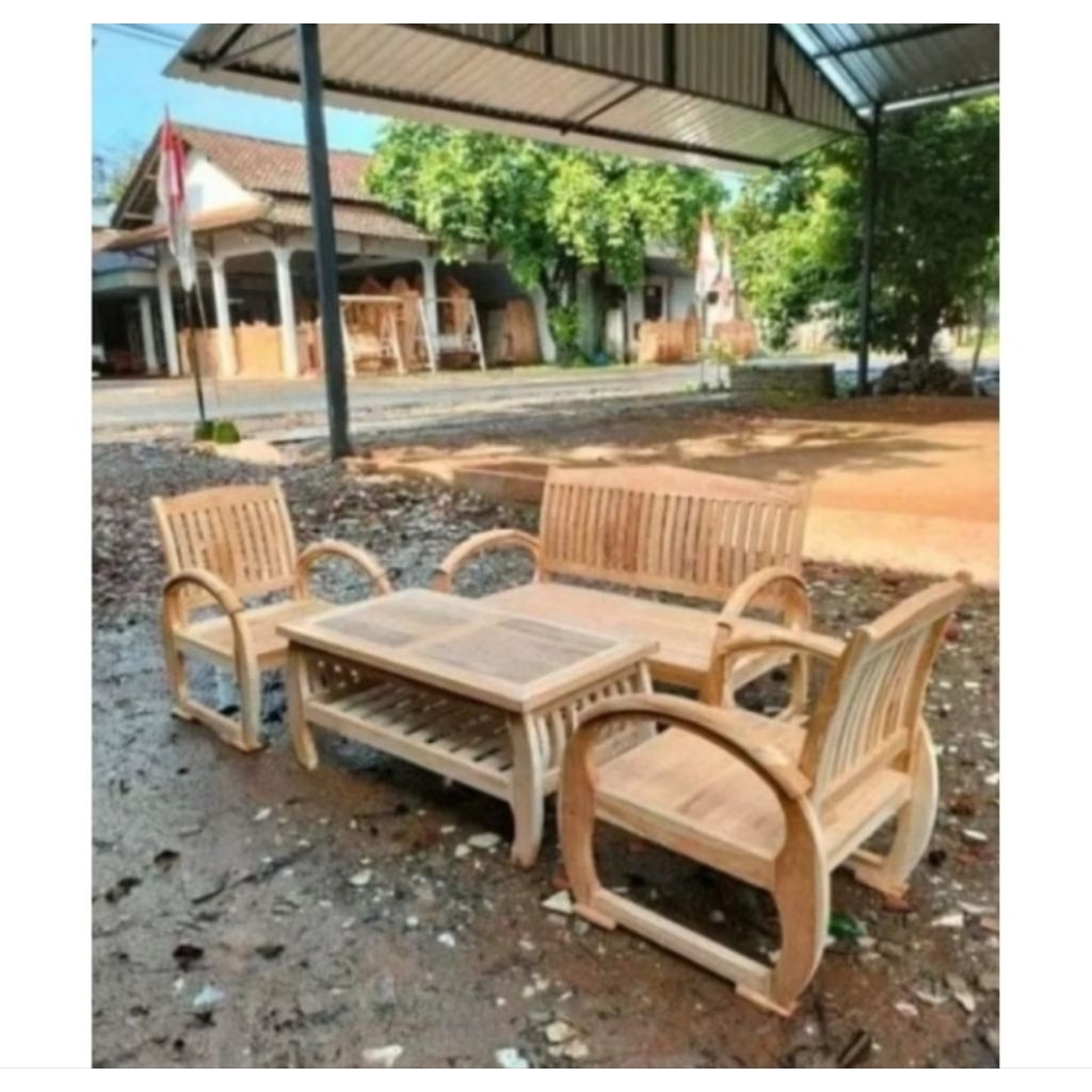 Set Kursi Tamu Minimalis Kayu Jati Set Kursi Tamu Kayu Jati