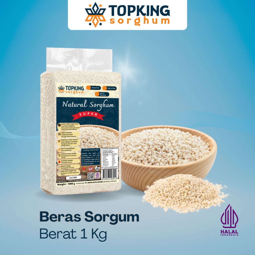 

Topking Sorghum Beras Sorgum Putih 1 Kg