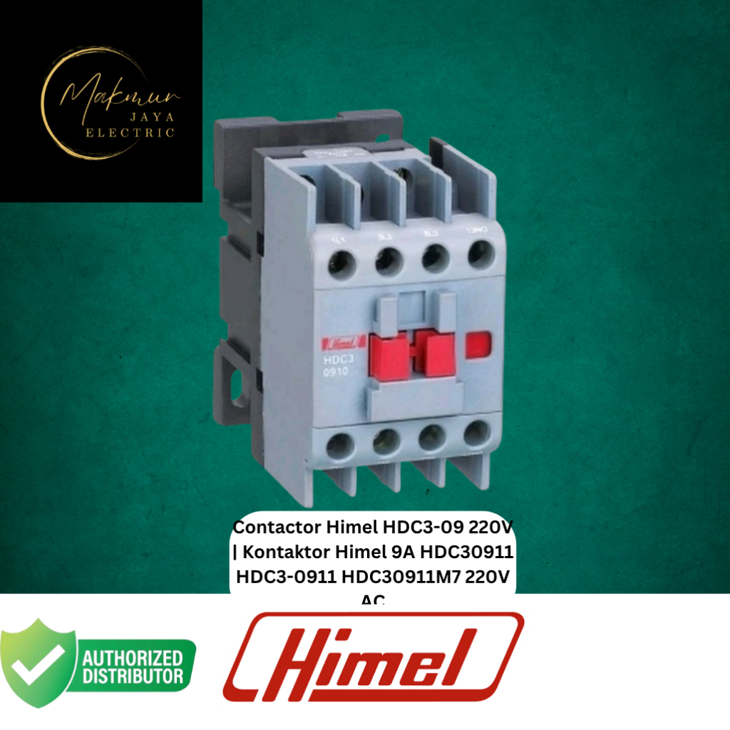 Contactor Himel HDC3-09 9A 220V AC ORIGINAL | Kontaktor HDC30911 HDC3-0911 HDC30911M7