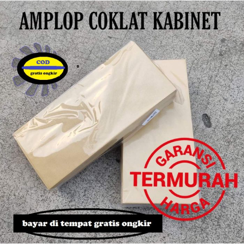

[ISI 100 Pcs] Amplop Coklat Gajian Dinas Kabinet Samson Ficaro