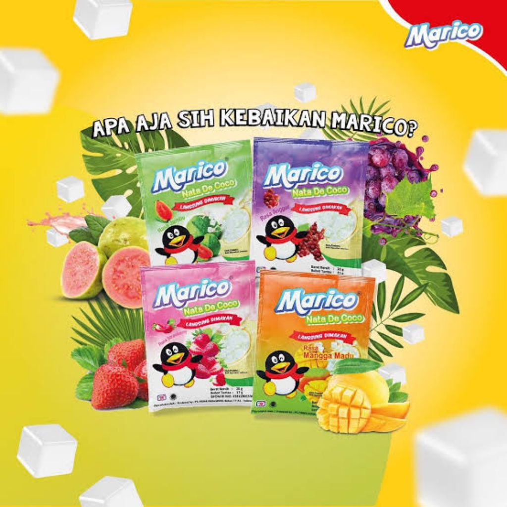 

Jelly Marico Nata De Coco rasa buah 20pcs