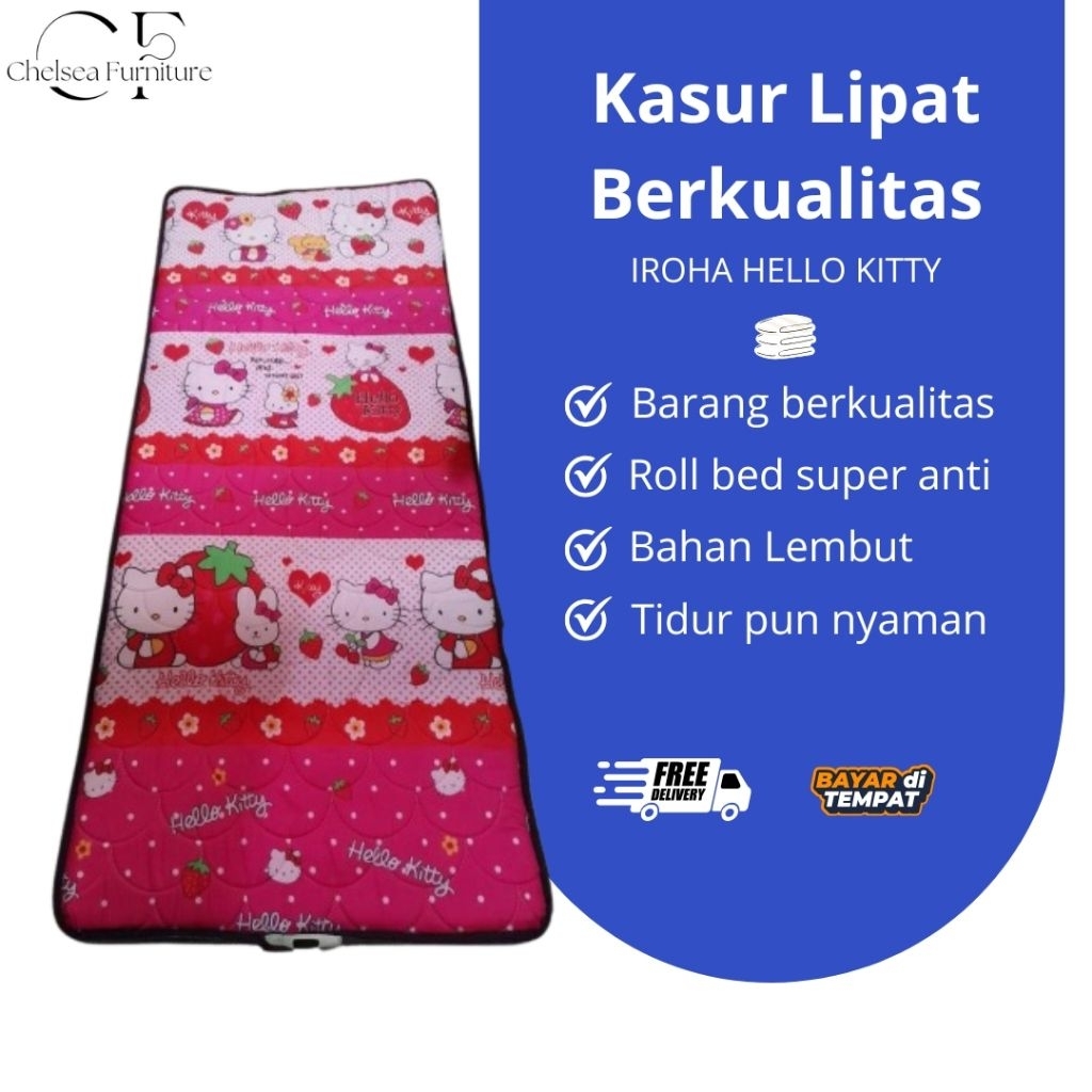 Kasur lipat busa Tebal | Matras Lantai praktis & minimalis