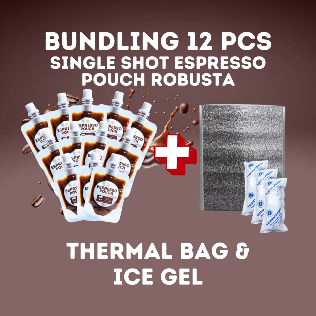 

QUIKOPI Bundling 12 Pcs Espresso Pouch Single Shot Robusta Concentrated 100% konsentrasi Murni 25 ML