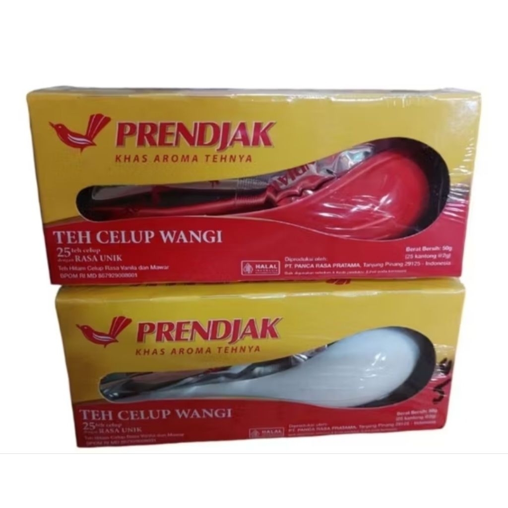 

Teh Prendjak Celup 1 Kotak iisi 25pcs ( Hadiah Sendok )