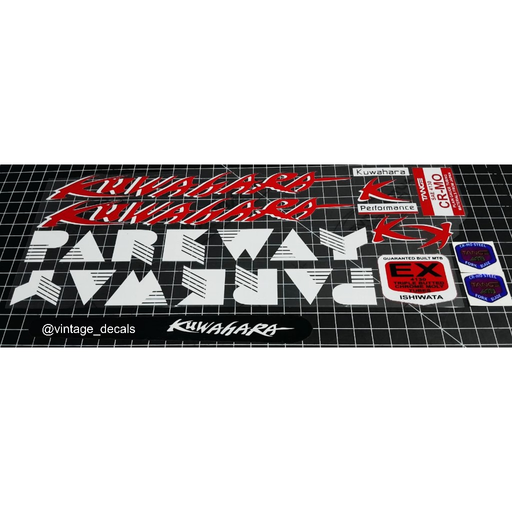sticker sepeda KUWAHARA PARKWAY