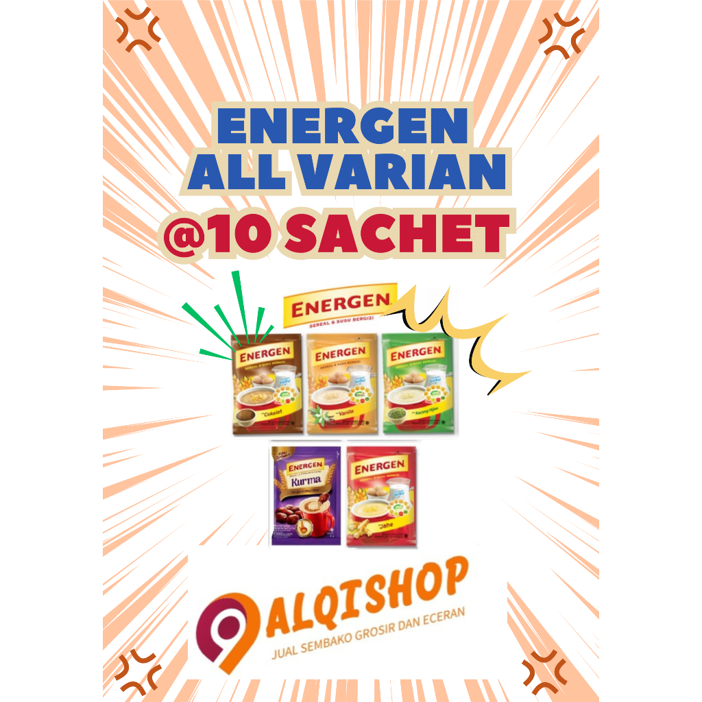 

Energen Susu Sereal All Varian 10 Sachet @35gr