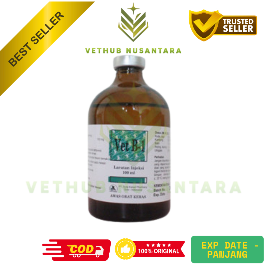 VET B1 100 ML DUTA KAISAR VET B-1 100 ML - Vitamin B1 Injeksi