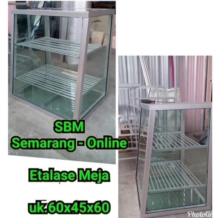 KODE Y64V Sbmsemarang  ETALASE MEJA GORENGAN ETALASE KACA  HANYA SEMARANG