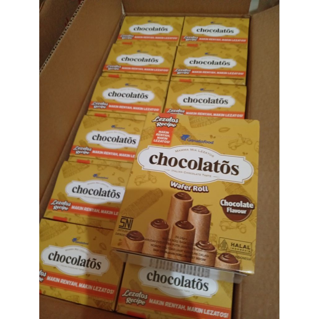 

Chocolatos wafer roll isi 24