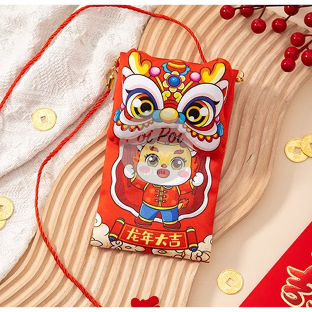 

CC292 Tas Kain Naga Imlek/Dompet Angpao imlek