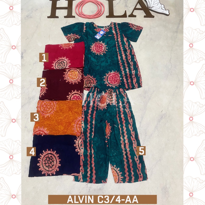 KODE F83W HOLAFASH  Setelan ALVIN 34 abg pendek  setelan hotpantSetelan Batik Homie oneset setcel ru