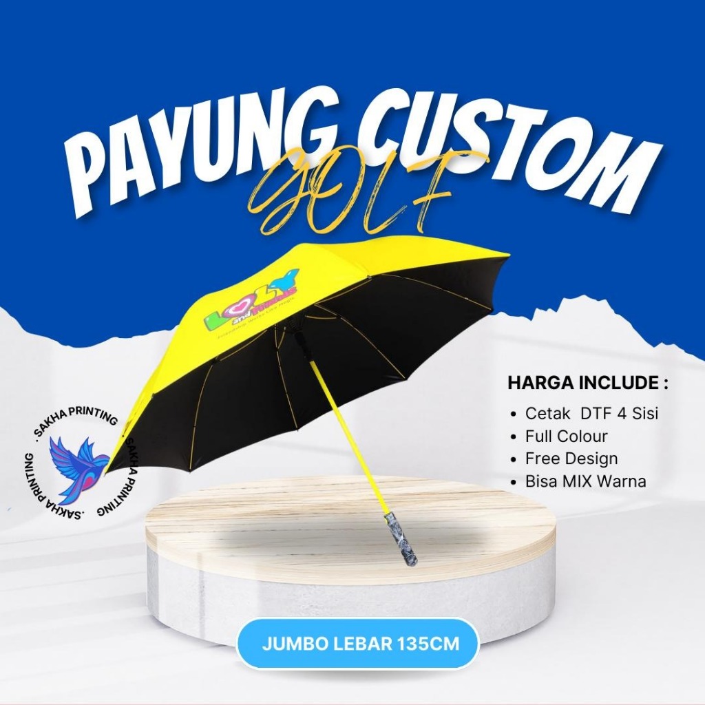 payung golf custom/payung golf premium/payung golf cetak logo/payung golf promosi/payung golf souven