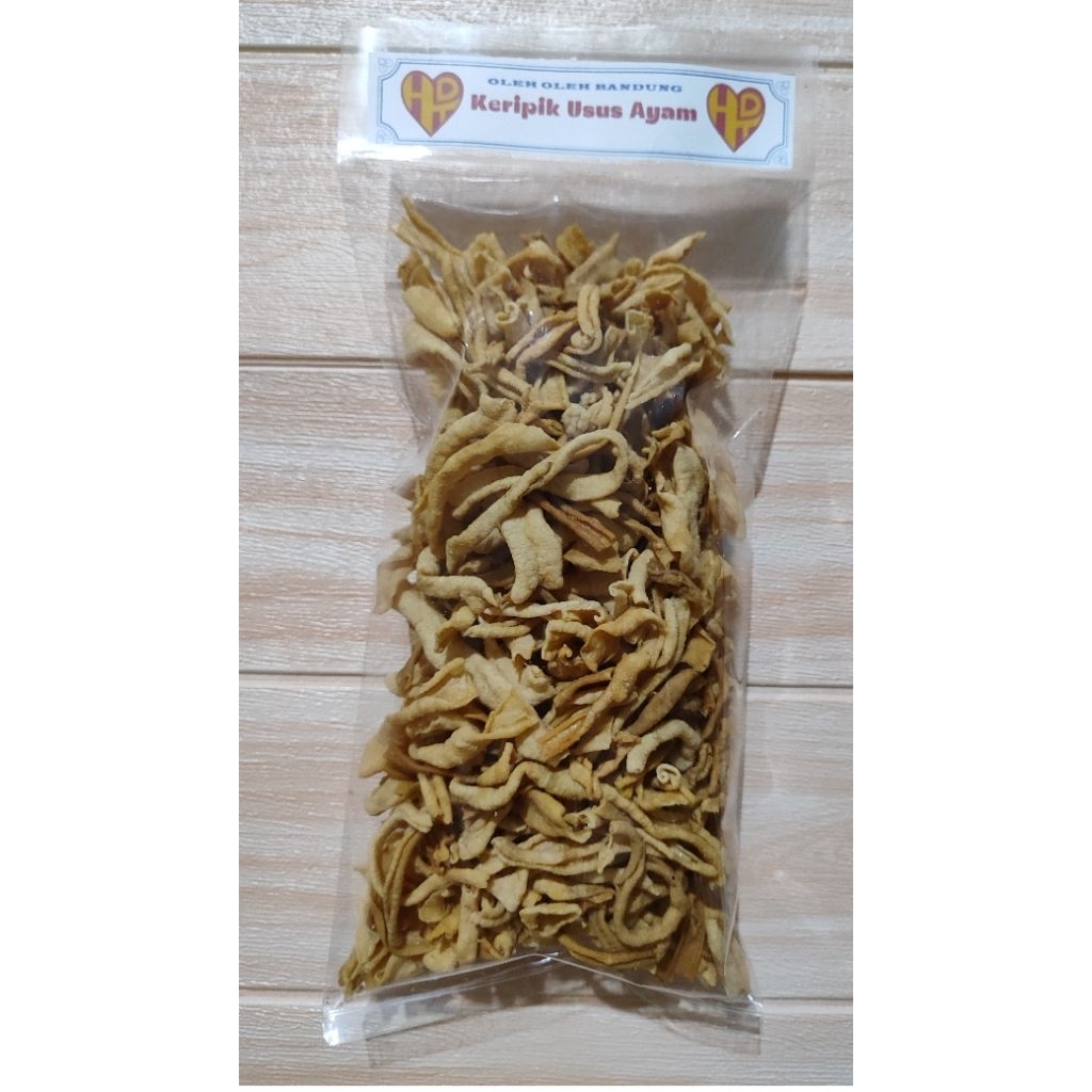 

Keripik Usus Ayam HDHT Cemilan Sehat Renyah tanpa tepung
