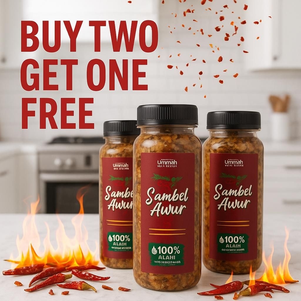 

SAMBAL TABUR CRISPY PEDAS ENAK DAN GURIH PROMO BUY 2 GET 1 MAKAN ENAK TIDAK PERLU RIBET