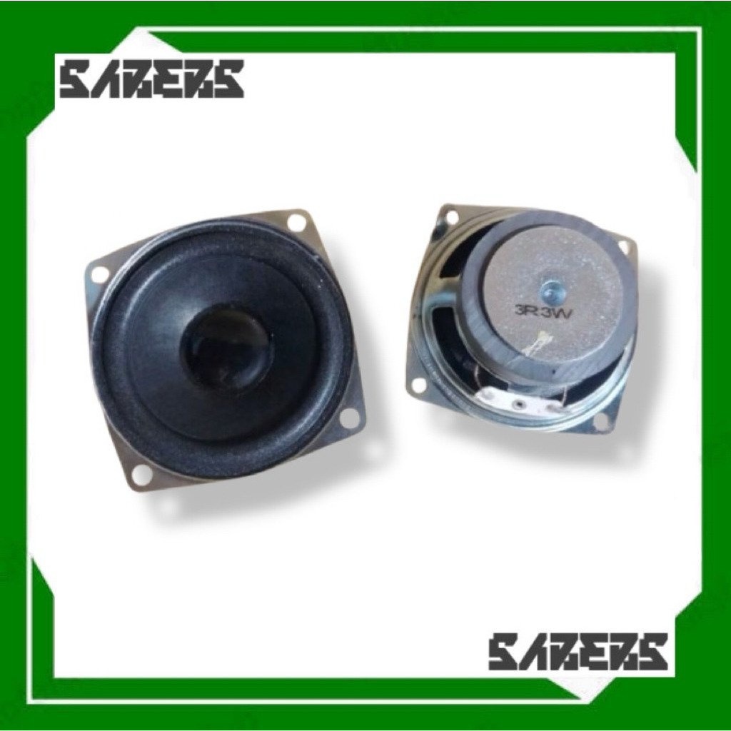 SPEAKER 2,5 INCH 3 OHM 3 WATT FULL BASS RANGE SUARA BASS ROBOT