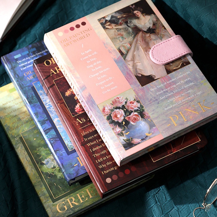 

KODE G43G Allinhome Notebook Gesper Magnetic Full Color Buku Diary Buku Catatan Untuk Penutup Lukisan Cat Minyak Buku Book Nature Pemandangan Korea Vintage Lucu Notebook