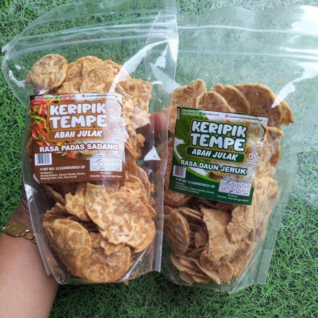 

Keripik Tempe Abah Julak Pedas/Daun Jeruk