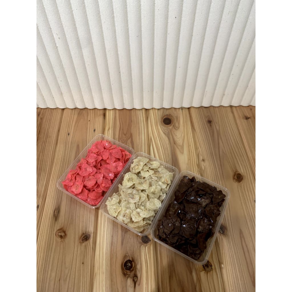 

kripik pisang lumer / kripik pisang coklat strawberry tiramisu greentea lumer 500 ml / 150 gr