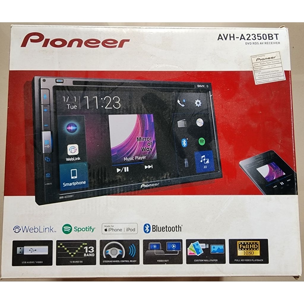 Head Unit - Pioneer AVH-A2350BT (Second)