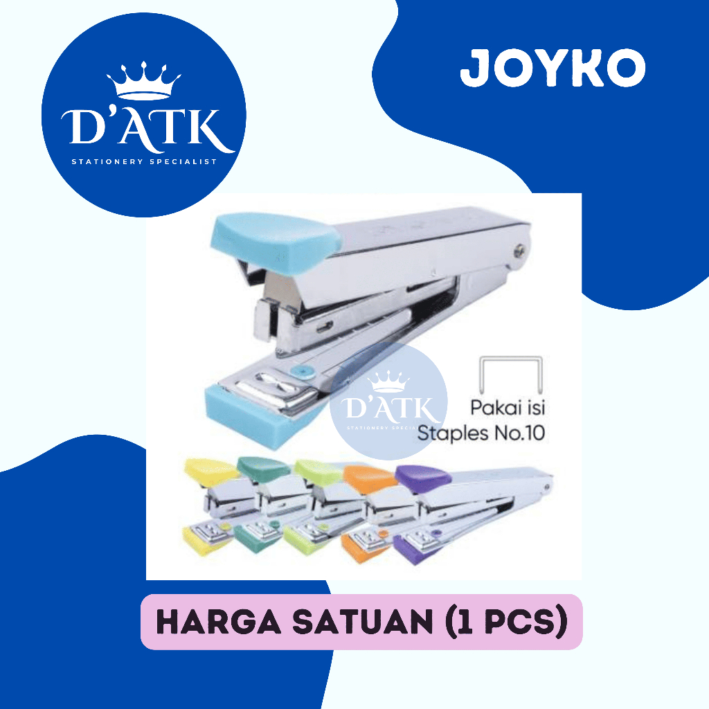 

Staples Joyko / Stapler Kecil 9x4cm / Isi Staples No.10 (1 Pcs) HD10-CL - NO.10-1M