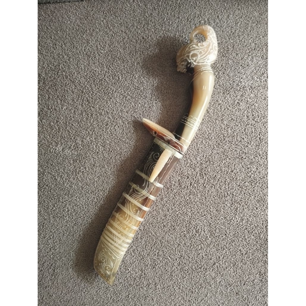 GOCIL UKIRAN WAYANG ARJUNA mini (full tanduk bule)