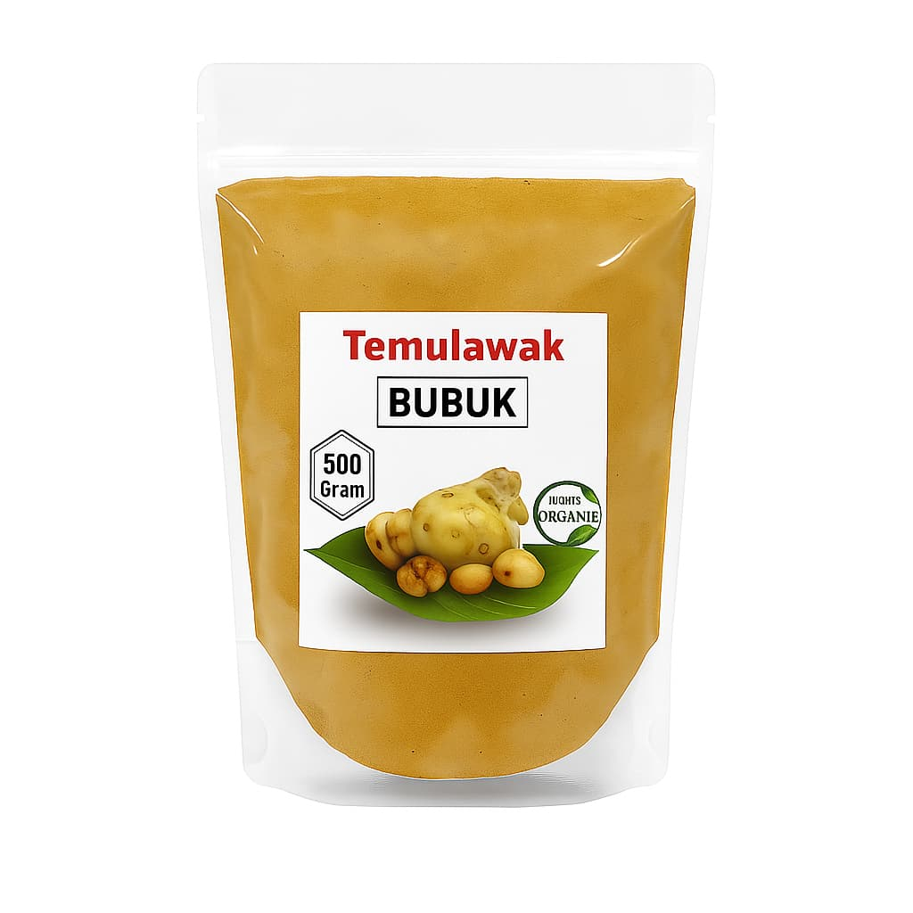 

Temulawak Bubuk Murni tidak ada Campuran Curcunia Zanthorinsa 500 Gram
