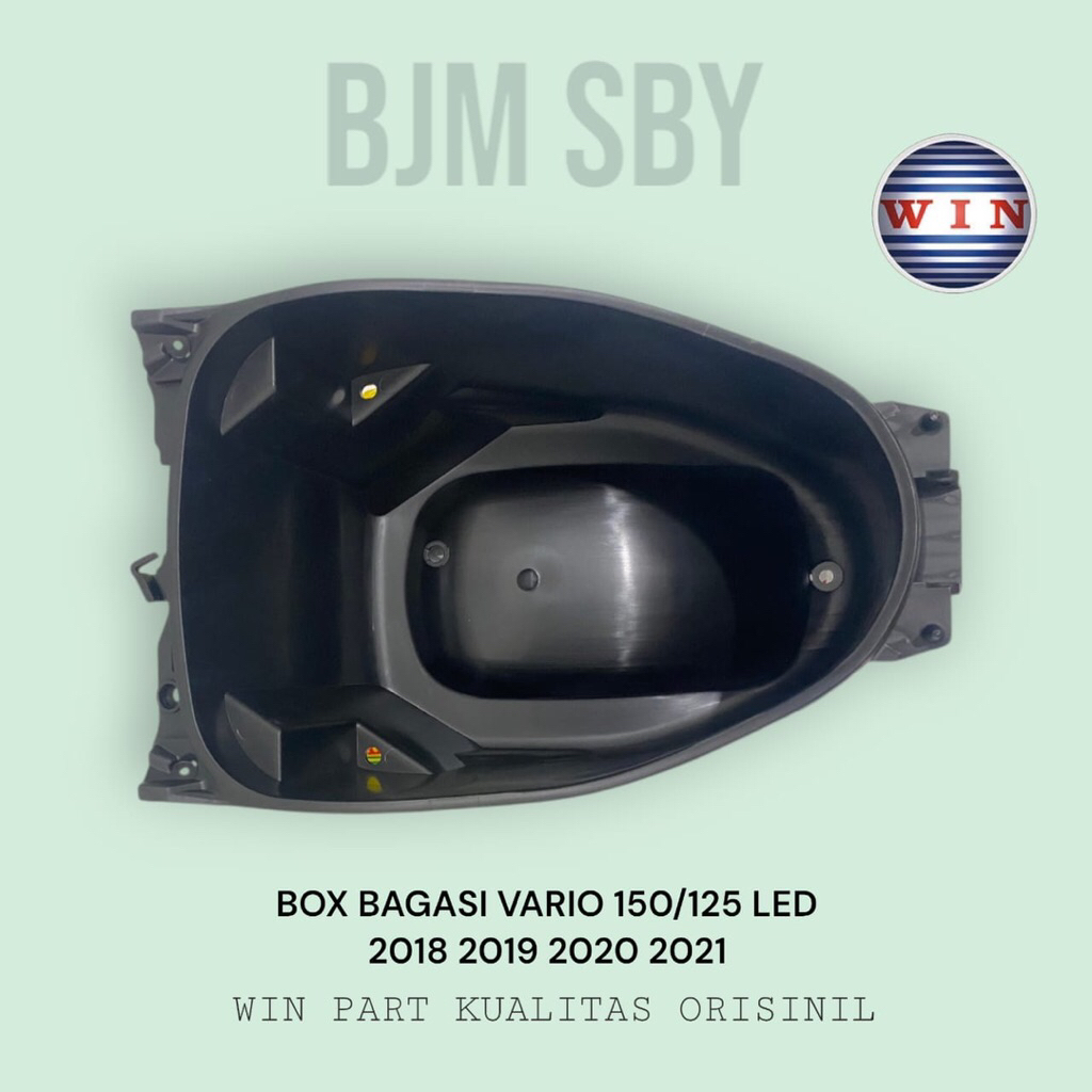 BJM SURABAYA - Box Bagasi Jok Vario 150 125 LED 2018 2019 2020 2021 2022 WIN | Jok motor honda matic