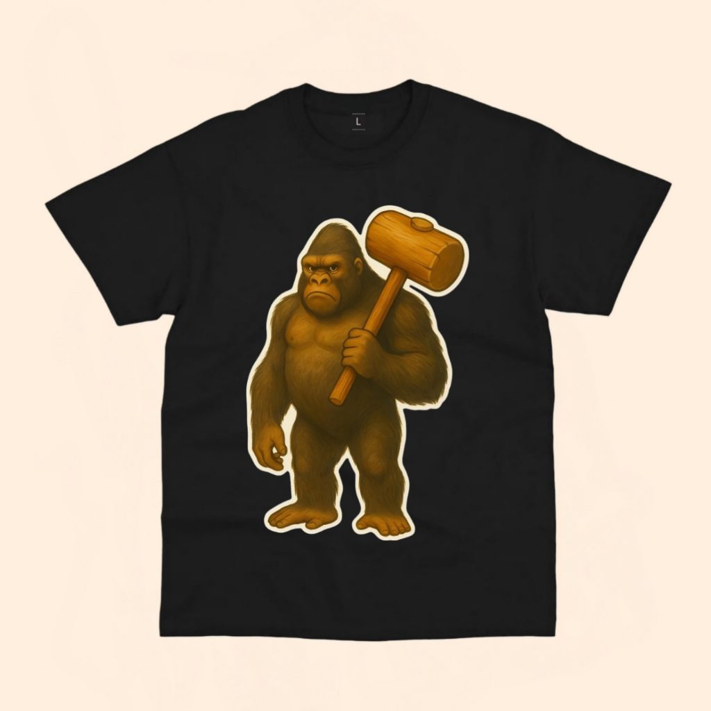 Baju kaos anak gambar orang utan free nama