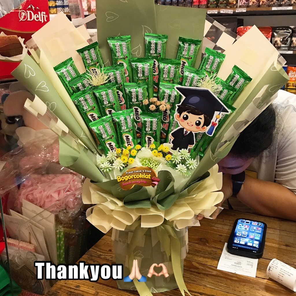 

Buket Coklat Milo Wisuda
