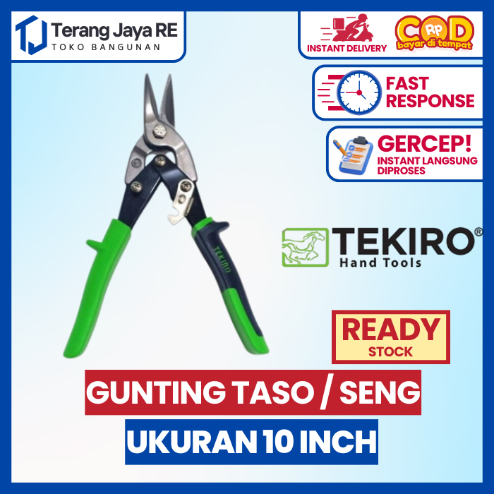 

Gunting Taso / Gunting Seng / Gunting Baja Ringan 10 Inch TEKIRO
