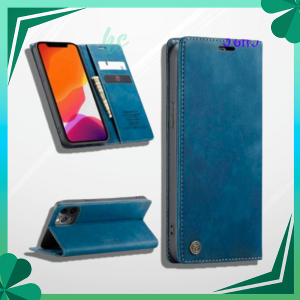 Case Vivo Y20 Y20i Y20S Y12S Y36 Y27 Y22 Y22S Y16 Casing Caseme Flip Dompet Biru TPU Premium