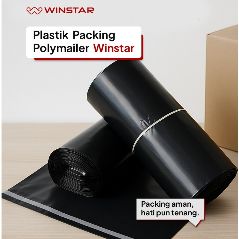 

POLYMAILER PLASTIK PACKING POLYMAILER HITAM ISI 100 PCS 17x30