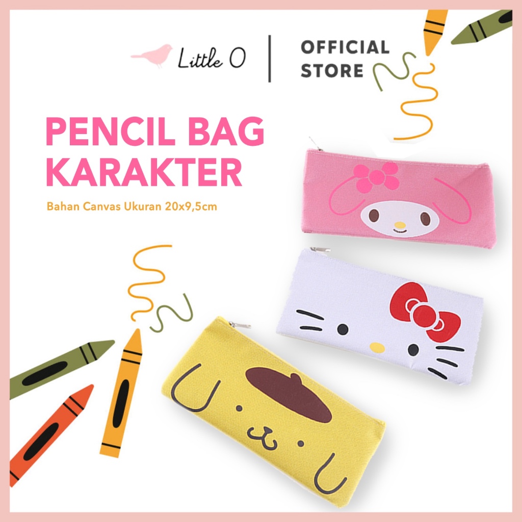 

Kotak Pensil SANRIO Pencil Bag Tempat Pensil Resleting Unicorn Pencil Case We Bare Bear